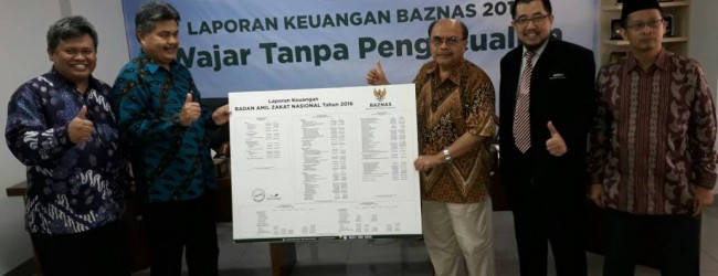 BAZNAS Raih Predikat Wajar Tanpa Pengecualian