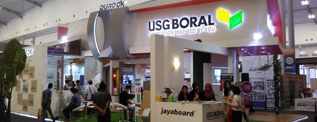 Jayaboard Kenalkan Gipsum Panel Papertouch di IndoBuildTech 2017