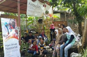 Rumah Zakat Peringati Hari Anak Nasional di Desa Panggungharjo