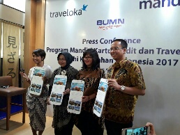 Bank Mandiri Bersinergi Dengan Traveloka Dukung 10 Destinasi Pariwisata Indonesia