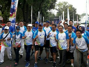 Ratusan Peserta Ikuti Peruri Run to The Sky