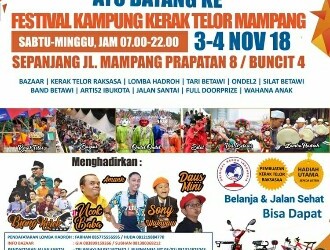 Lestarikan Budaya Betawi Dengan Festival Kampung Kerak Telor Mampang