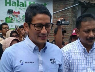 Caleg PAN Heru CN dampingi Sandiaga Uno Kampanye di Solo Raya