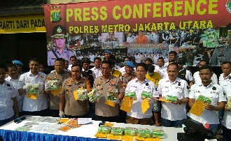 Polres Metro Jakarta Utara Gagalkan Penyelundupan Sabu Jaringan Pontianak – Jakarta
