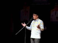 Gubernur Jawa Barat Ridwan Kamil berbicara Pancasila dalam acara Bangkit Milenial Fest 2021 di Balai Pengelolaan Taman Budaya, Jalan Bukit Dago Selatan, Kota Bandung, Selasa (1/6/2021).
