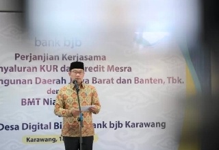 Ridwan Kamil Luncurkan Desa Digital Parakan Binaan bank bjb di Karawang