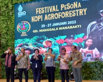 Festival Pesona Kopi Agroforesty di gelar di Gedung Manggala Wanabakti
