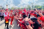 Panglima Jilah Pastikan Pasukan Merah Suku Dayak Kawal Jokowi Satu Komando