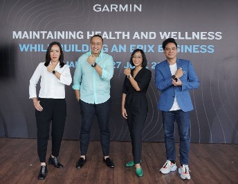 (Ki-Ka) Talita Setyadi, CEO Beau Bakery, Laode Hartanto, Chief of Growth Officer (CGO) Dentsu International, Chandrawidhi Desideriani, Garmin Indonesia Marketing Communication Manager dan Tommy Tjokro