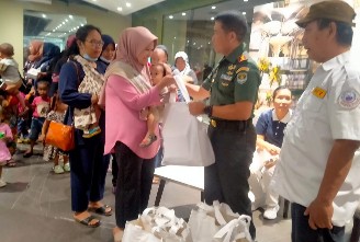 Dandim Ajak Masyarakat Penderita Stunting Makan Telor dan Susu Tiap Hari
