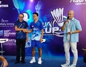 Dukung Regenerasi Atlet Muda Bulutangkis Indonesia, AQUA Elektronik Hadirkan Anthony Ginting Dalam AQUA CUP 2023
