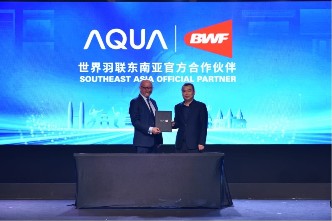 Buktikan Komitmennya Pada Masyarakat Indonesia, AQUA Elektronik Menjadi BWF Southeast Asia Official Partner