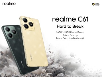 realme C61 Resmi Hadir di Indonesia, Smartphone Pilihan dengan Durabilitas Tinggi dan Kapasitas RAM 24GB
