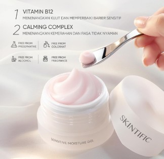 SKINTIFIC Hadirkan Sensitive Moisture Gel: Inovasi Moisturizer Pink dengan Vitamin B12 untuk Kulit Sensitif dan Berjerawat