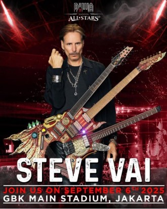 Steve Vai Lengkapi Line-up Konser Dewa 19 All Stars 2.0 di GBK
