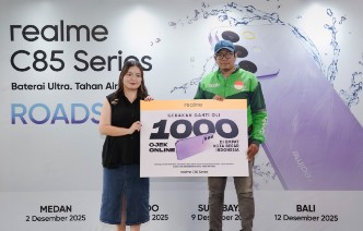 realme Tutup Roadshow C85 Series dengan Program CSR Penyaluran 1.000 Paket Ganti Oli Gratis untuk Ojek Online