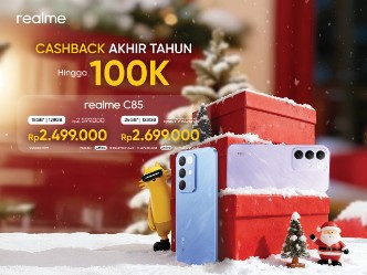 Promo Akhir Tahun realme C85, Cashback Rp100 Ribu Hingga Januari 2026