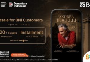BNI Manjakan Nasabah, Tiket Konser Andrea Bocelli Bisa Dicicil hingga 12 Bulan